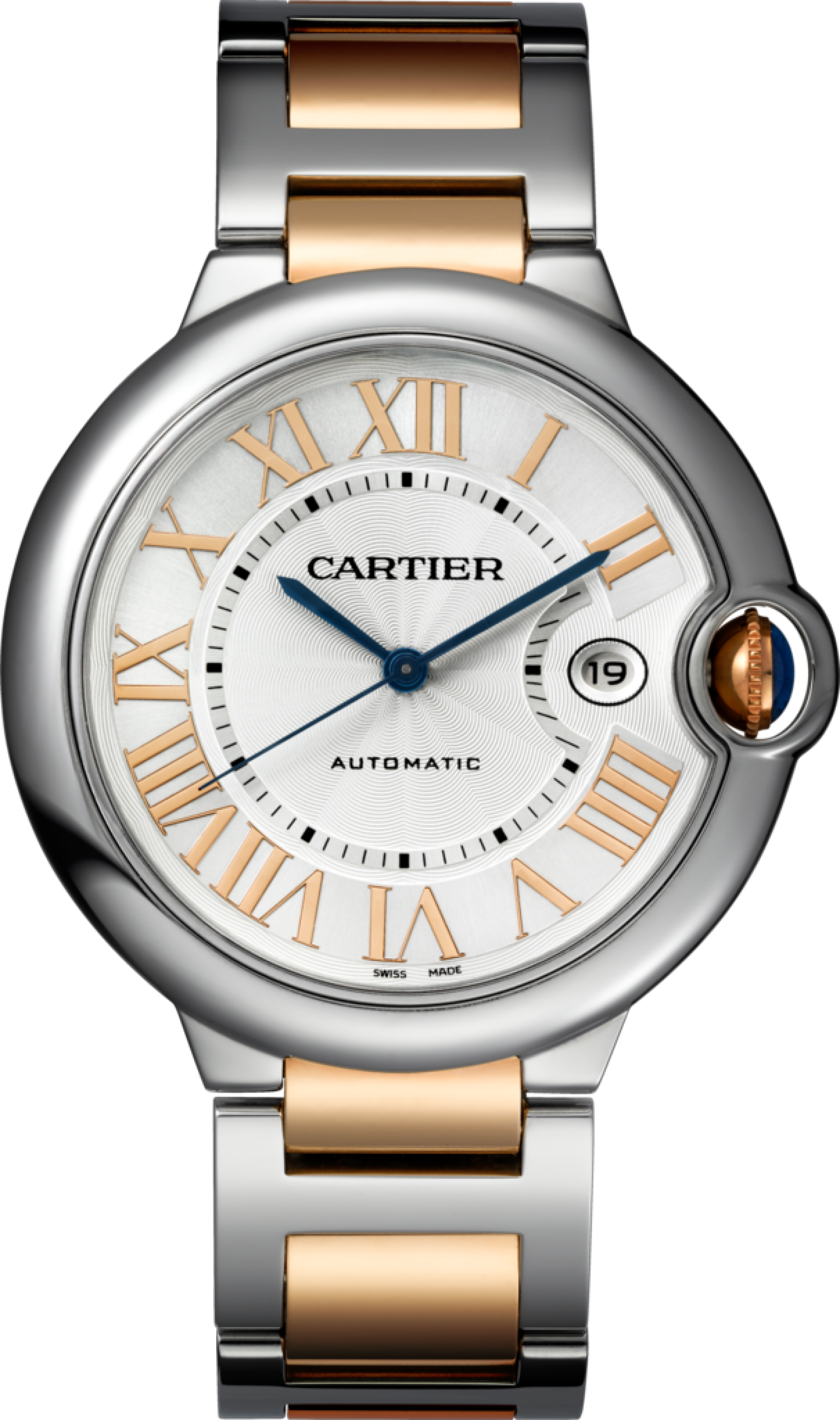 #cartier Ballon Bleu De Cartier Pink Gold #watch - W6920095 (2000x3379), Png Download