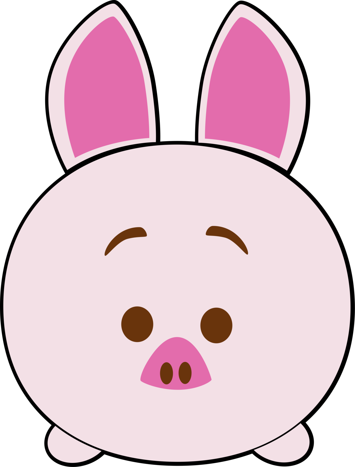 Disney Tsum Tsum Clipart - Cartoon (1219x1601), Png Download