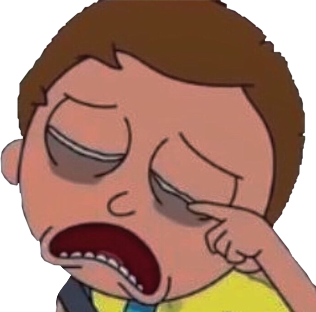 #rickandmorty #crying #sad #lonely #tired #morty #picklerick - Crying Morty (1024x1011), Png Download