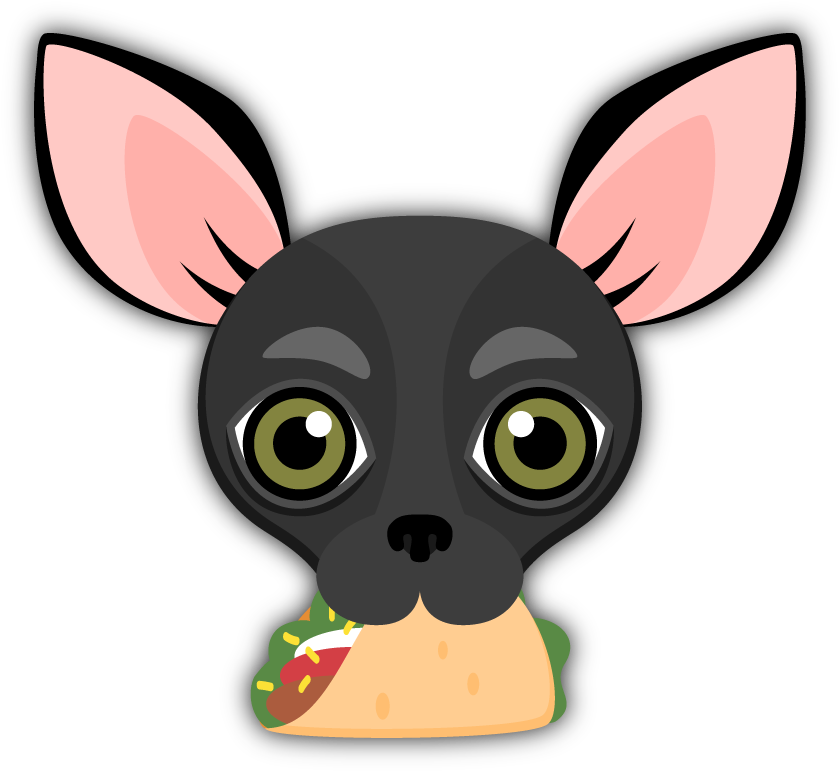 Black Chihuahua Emoji Stickers For Imessage Are You - Chihuahua Emoji Black Grey (846x779), Png Download