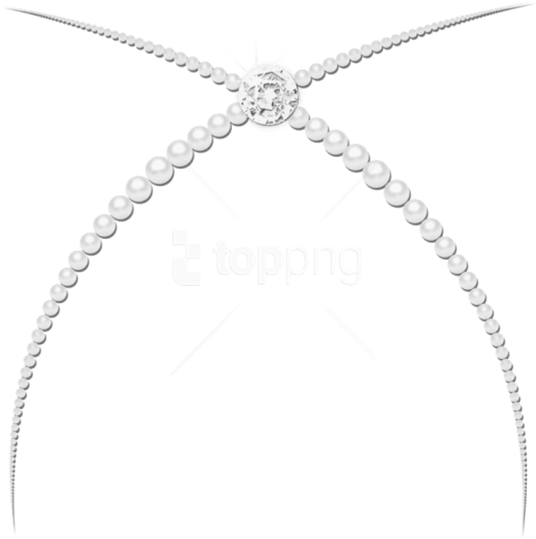 Free Png Download Pearl Decor With Diamond Clipart - Chain (850x826), Png Download