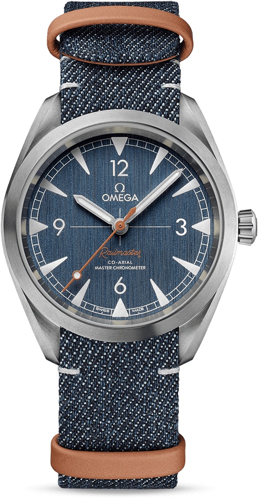 Railmaster Omega Co-axial Master Chronometer 40 Mm - Omega Railmaster Blue (800x1100), Png Download
