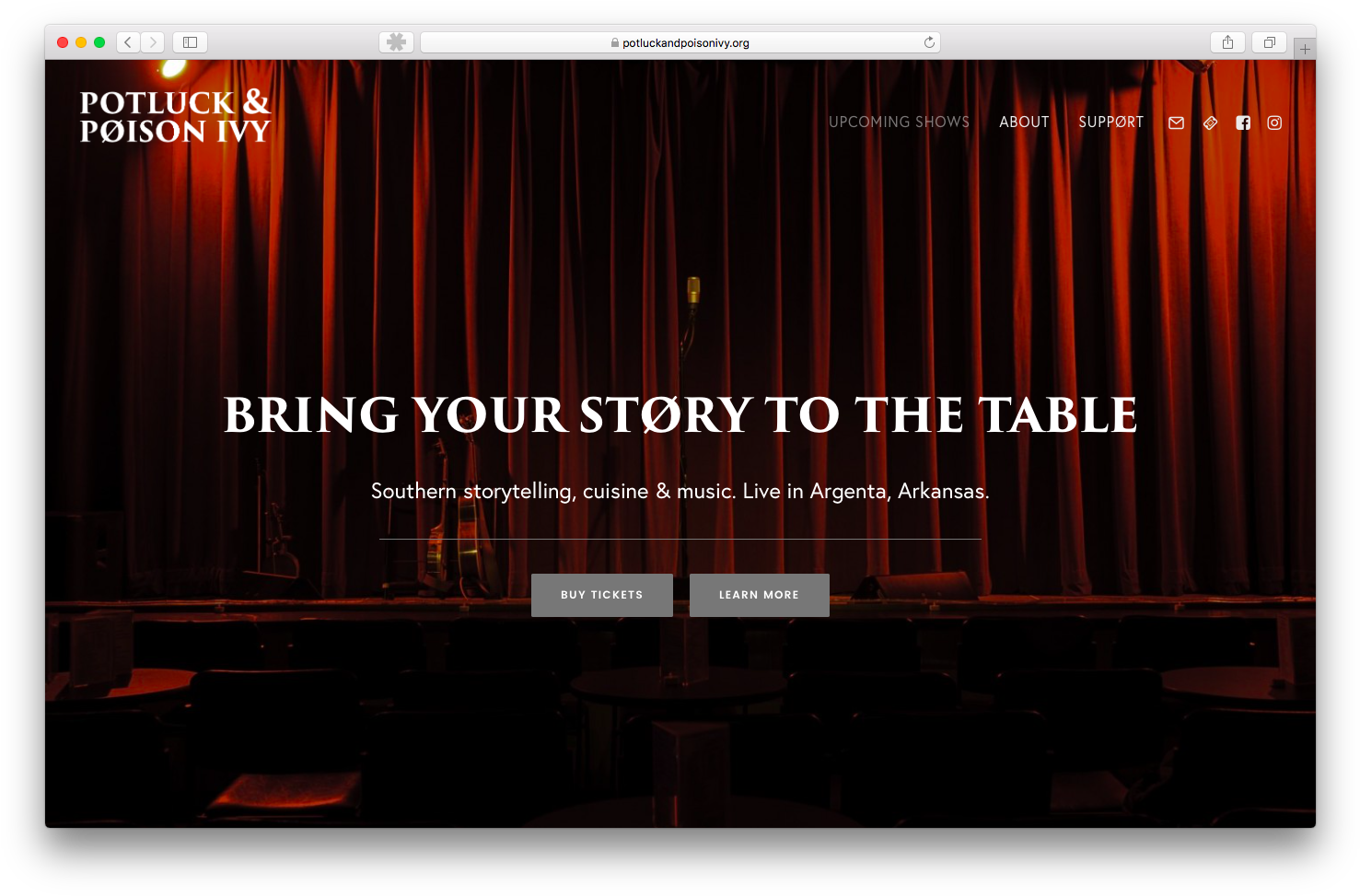 Potluck And Poison Ivy Is A Live Dinner And Storytelling - Stage (1492x984), Png Download