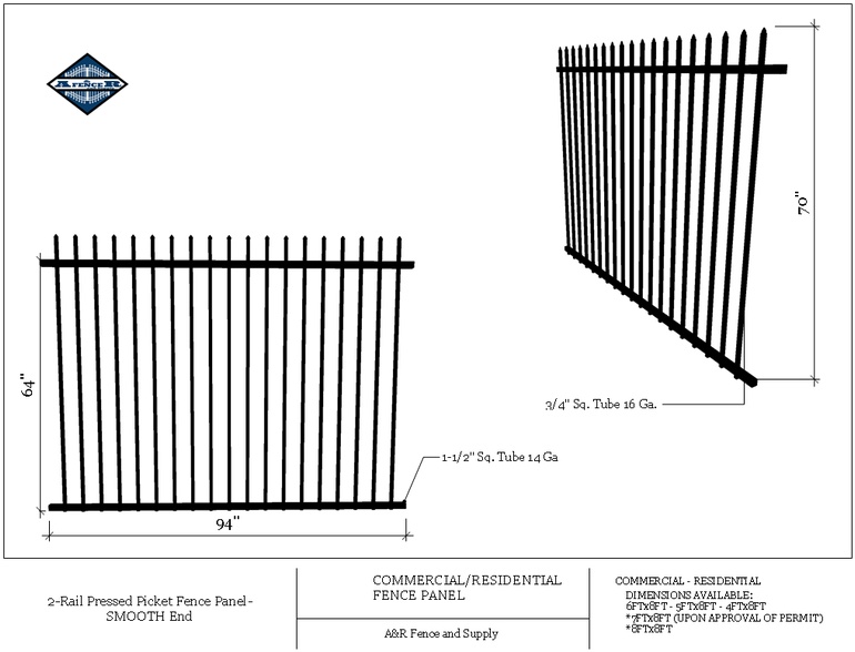 Fence Panel Diagram 11 Kenmo Lp De \u2022 - Diagram (800x618), Png Download