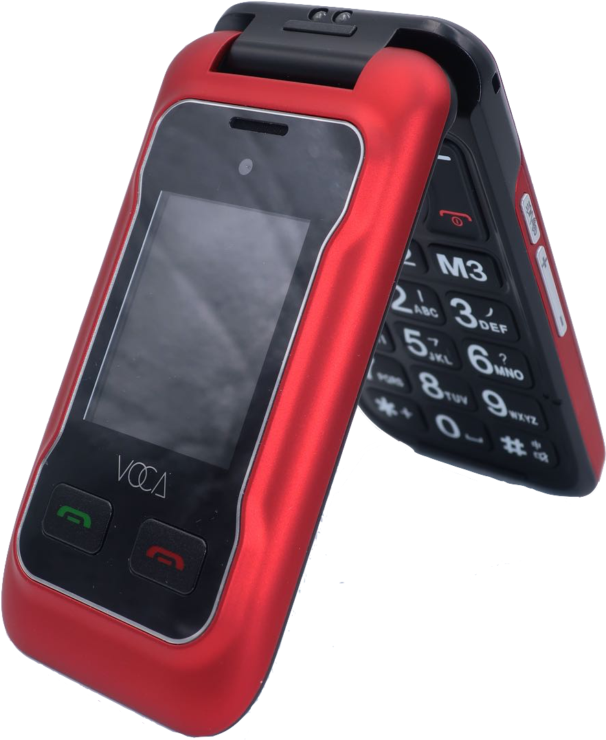 Voca V530 Unlocked 2g/3g Flip Cell Phone - Feature Phone (1067x1600), Png Download