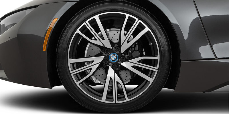 Front Drivers Side Wheel At Profile - Bmw I8 (800x400), Png Download