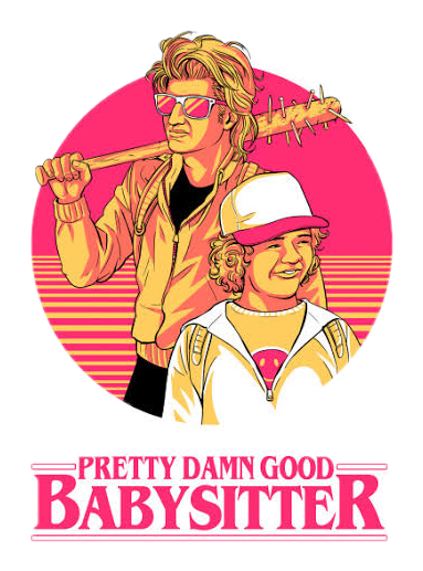 Shirt Pretty Damn Good Babysitter (383x517), Png Download