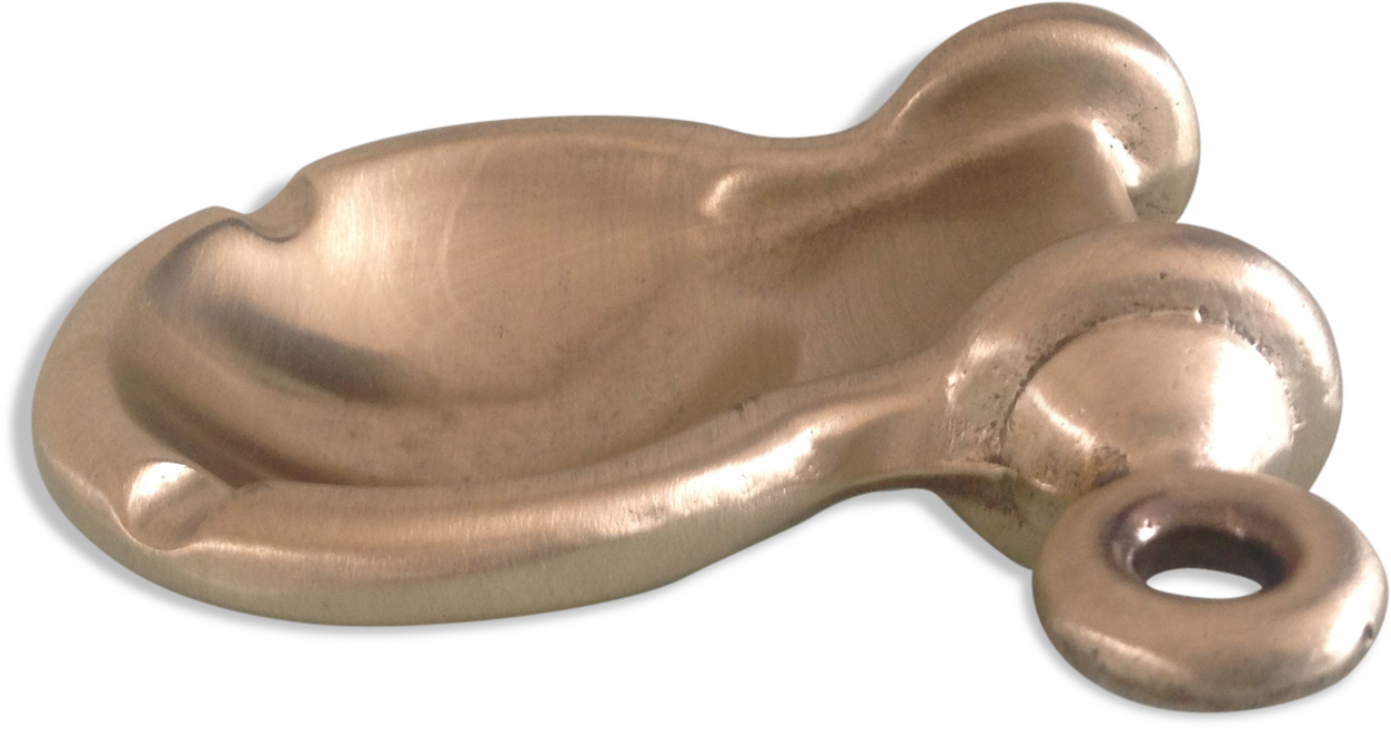 Ashtray Vintage Solid Brass Porthole - Brass (1457x1457), Png Download