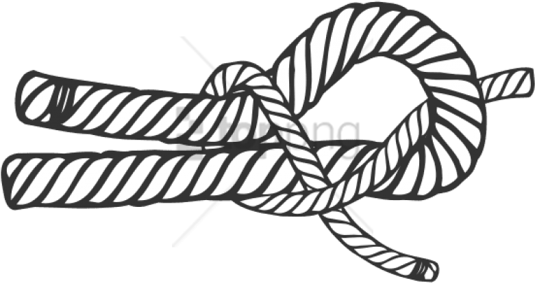 Free Png Sheet Bend Knot Drawing Png Image With Transparent - Sheet Bend Knot Clipart (850x496), Png Download
