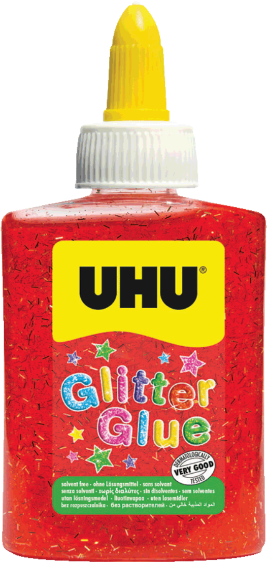 Colored Adhesive With Glitter Particles - Uhu Patafix (1280x1280), Png Download