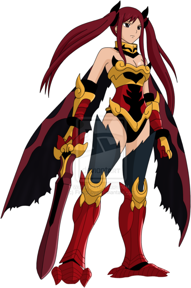 Flame Empress Armor Erza Cosplay, Fairy Tail Gray, - Fairy Tail Erza Fire Empress Armor (767x1041), Png Download