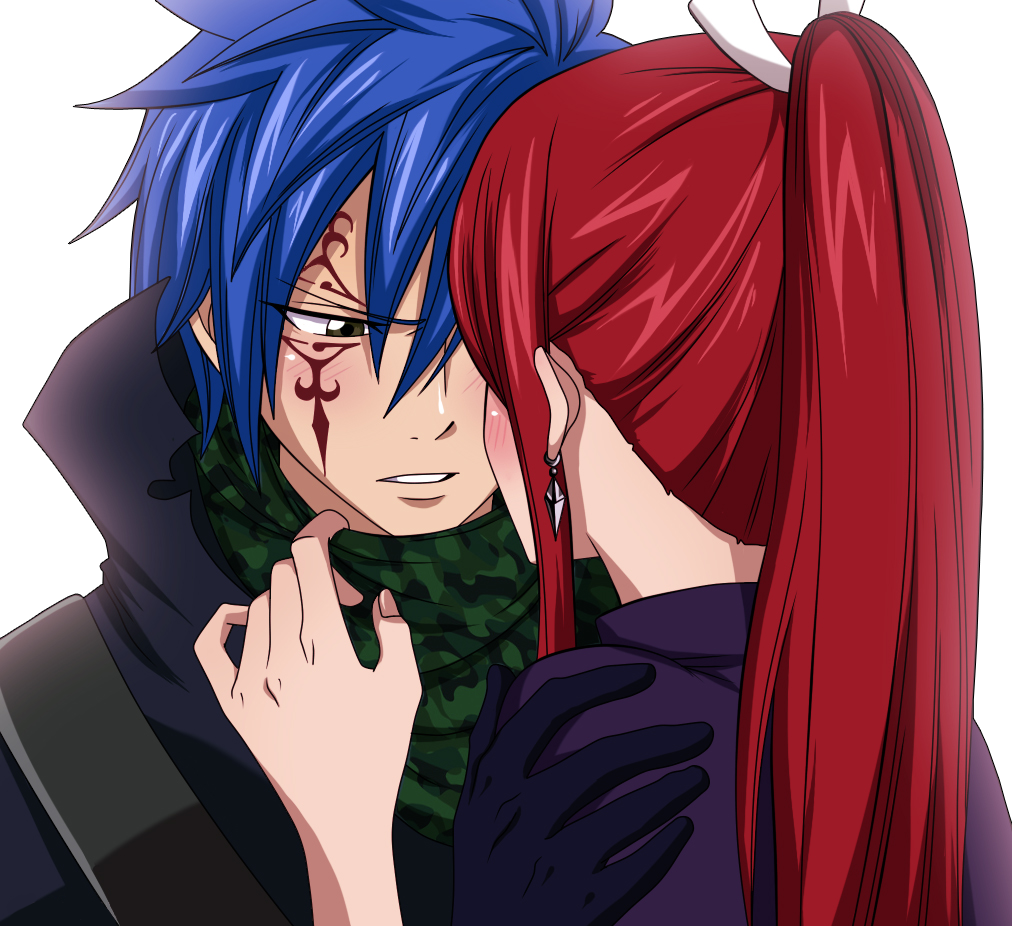 Is This Your First Heart - Fairy Tail Jellal Dan Erza (1012x926), Png Download