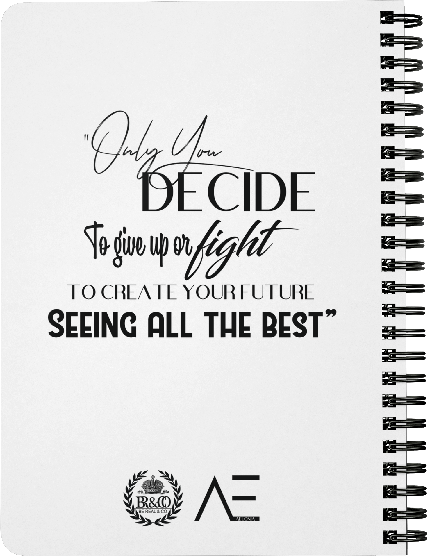 Aelonia Spiral Notebook - Spiral Binding Png (2000x2000), Png Download