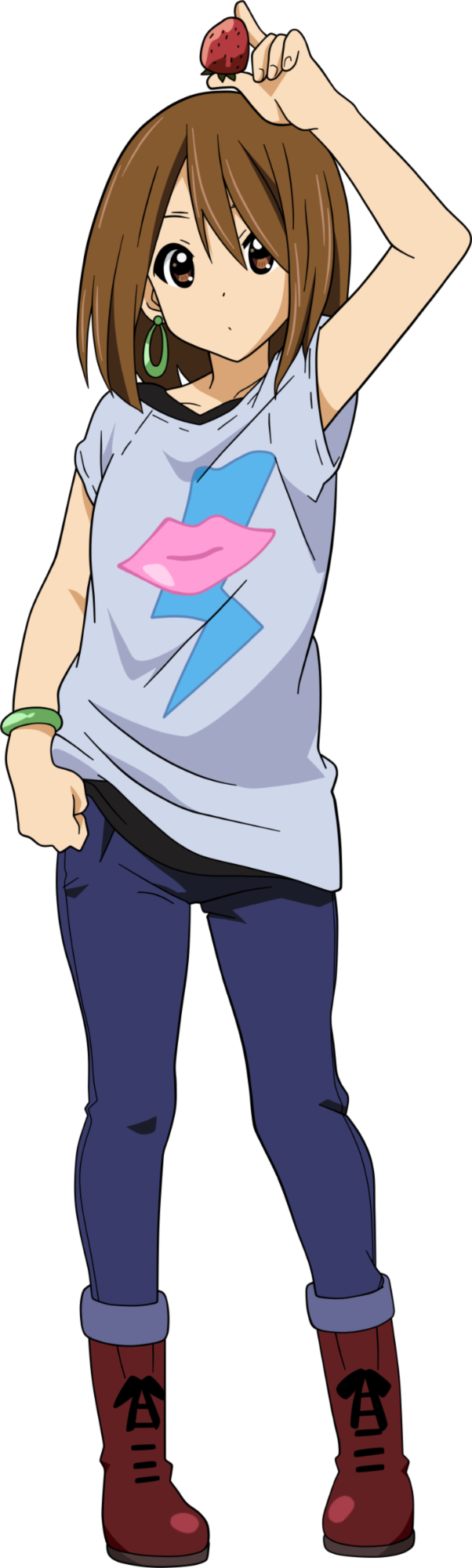 Thumb - Link=http - //images2 - Wikia - Nocookie - - K On Yui Listen (602x2000), Png Download