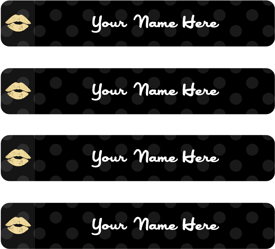Gold Lips Label Skinny - Shoot Rifle (1000x1000), Png Download