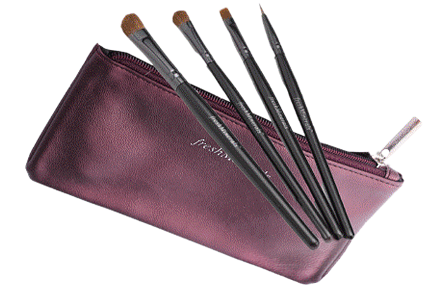 Set Brushes X4 - Makeup Brushes (640x500), Png Download