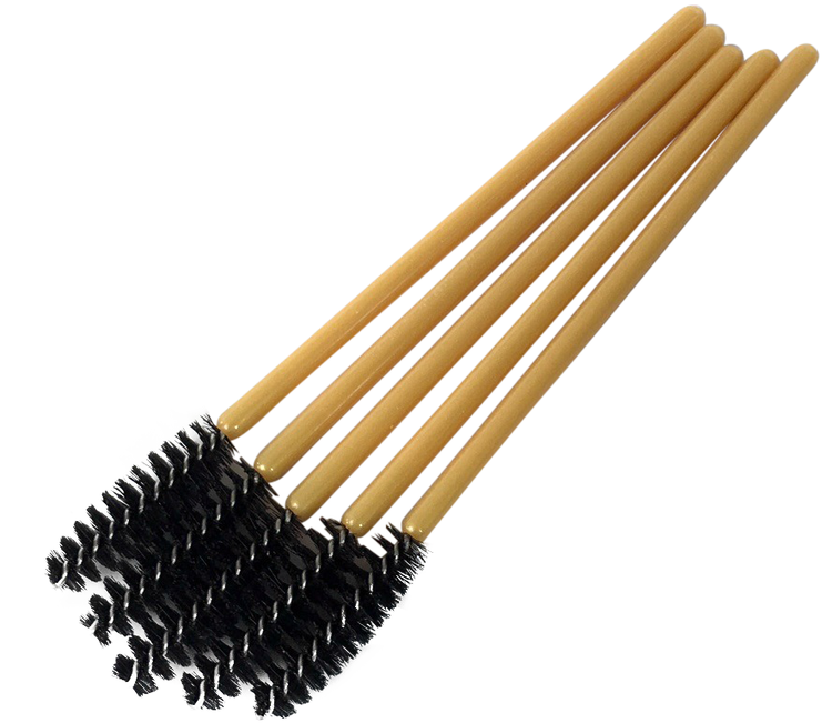 Gold Handle Mascara Brushes - Cosmetics (1280x1280), Png Download