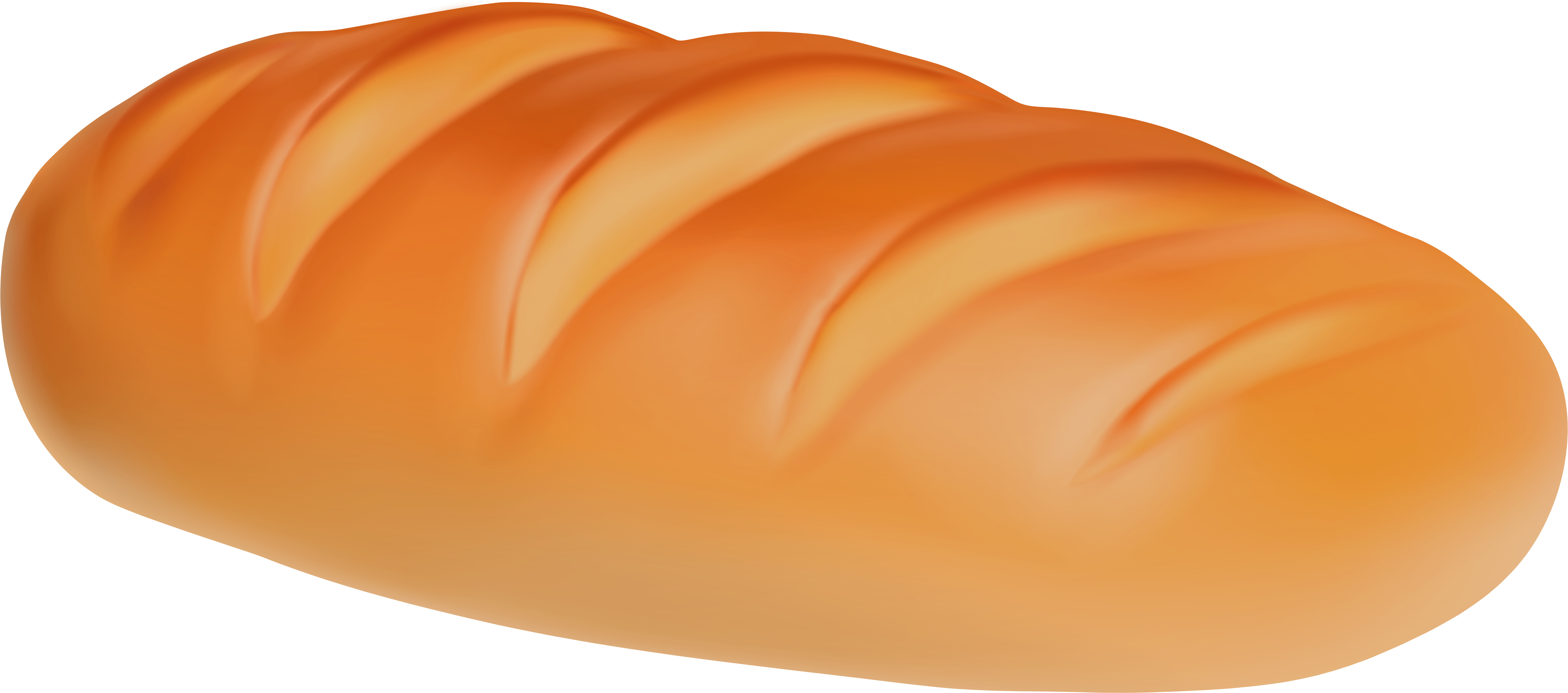 Bread Png Clip Art - Tan (8000x3578), Png Download
