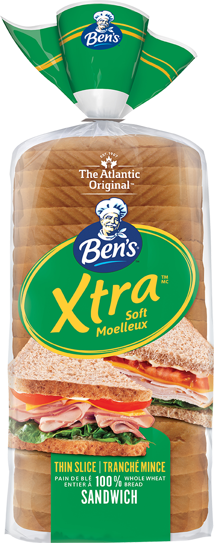 Ben's® Xtra Sandwich Wheat Bread - Ben's Whole Wheat Bread (436x1102), Png Download