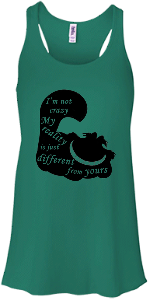 Alice In Wonderland Inspired - Bella + Canvas Ladies' Flowy Racerback Tank B8800 (1024x1024), Png Download