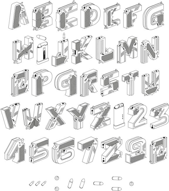 Buy Gun And Feel Like A Cool - Sketch (595x682), Png Download