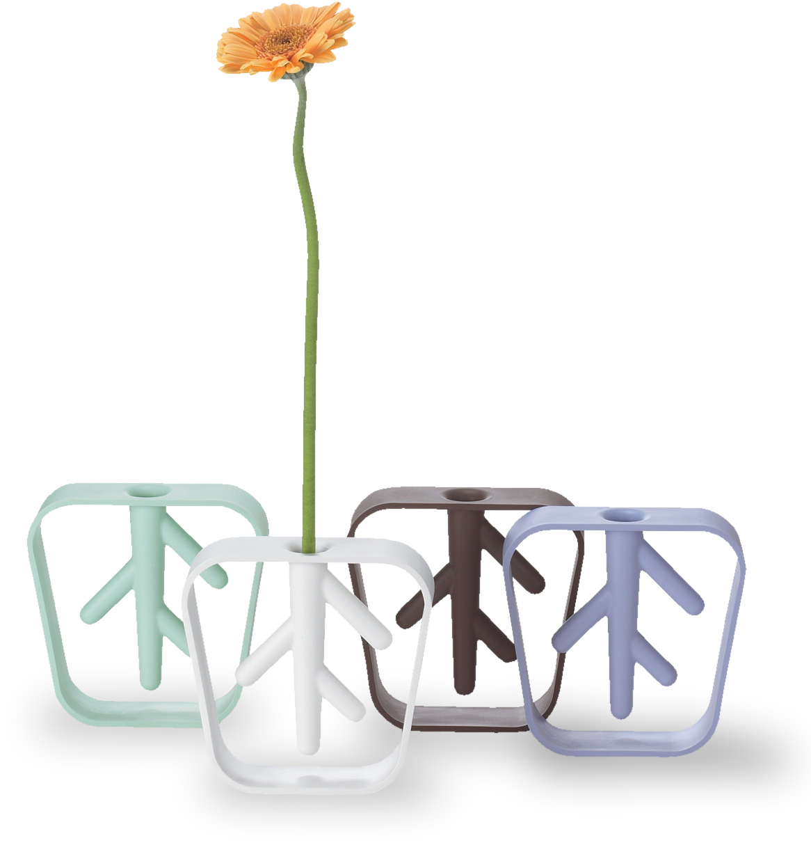 Nekko Bud Flower Vase By D-0 - Single Flower Vase (1200x1304), Png Download