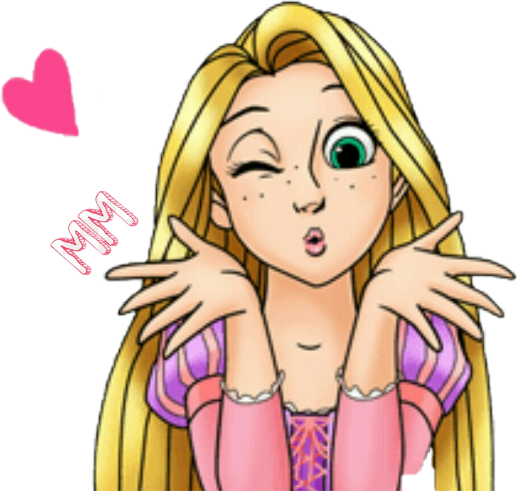 Popart Sticker - Rapunzel (1024x973), Png Download