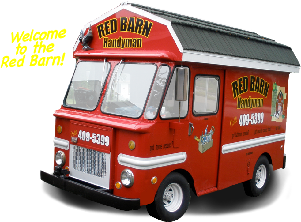 Red Barn Handyman Residential Handyman Services Can - Van (1435x736), Png Download