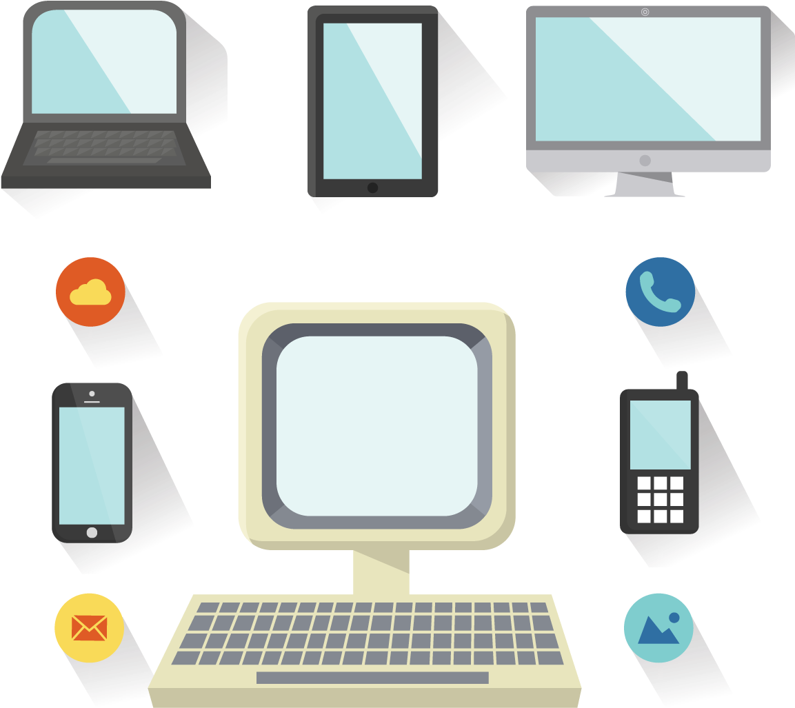 Clip Art Freeuse Stock Network Cloud Computing Euclidean - Personal Computer (1200x1200), Png Download