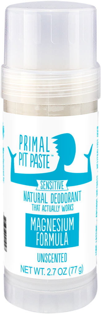 Magnesium Unscented Natural Deodorant Stick - Plastic Bottle (1024x1024), Png Download