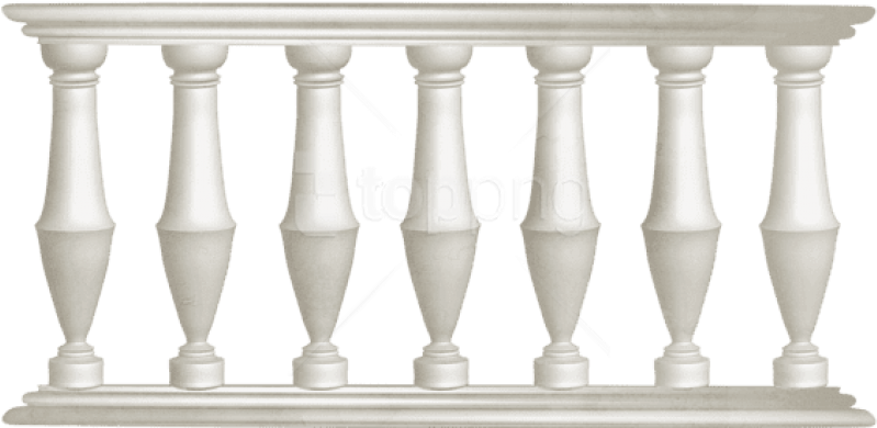 Free Png Download White Fence Clipart Png Photo Png - White Railing Png (850x401), Png Download