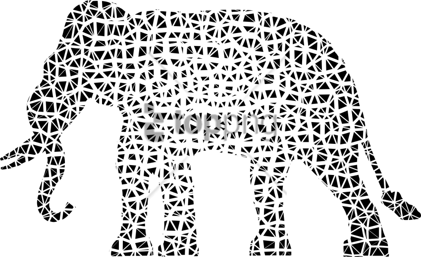 Free Png This Free Icons Design Of Elephant Silhouette (850x520), Png Download