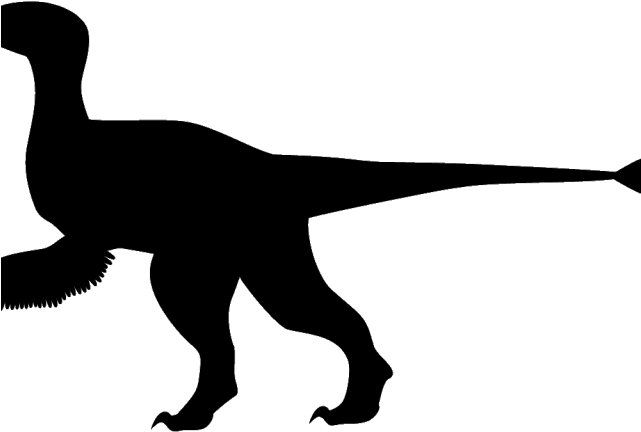 Velociraptor Clipart Dinosaur Silhouette - Velociraptor Silhouette (640x480), Png Download