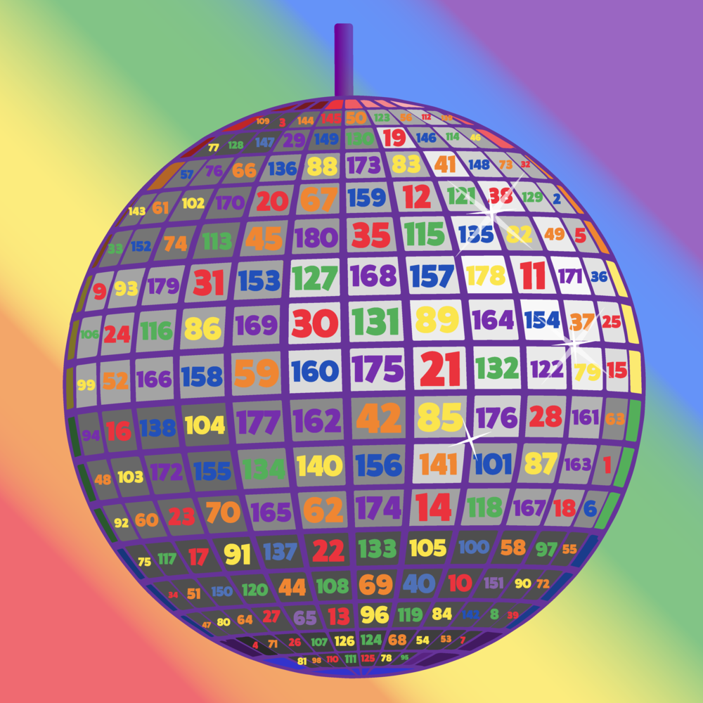 Ball Day 1 Rainbow Background - Circle (1000x1000), Png Download