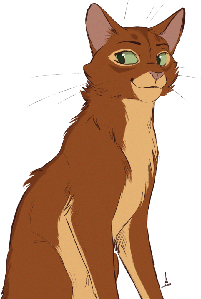 Lightstep By Owlcoat Warrior Cats Art, Warrior Cat - Orange Warrior Cat Oc (751x1063), Png Download