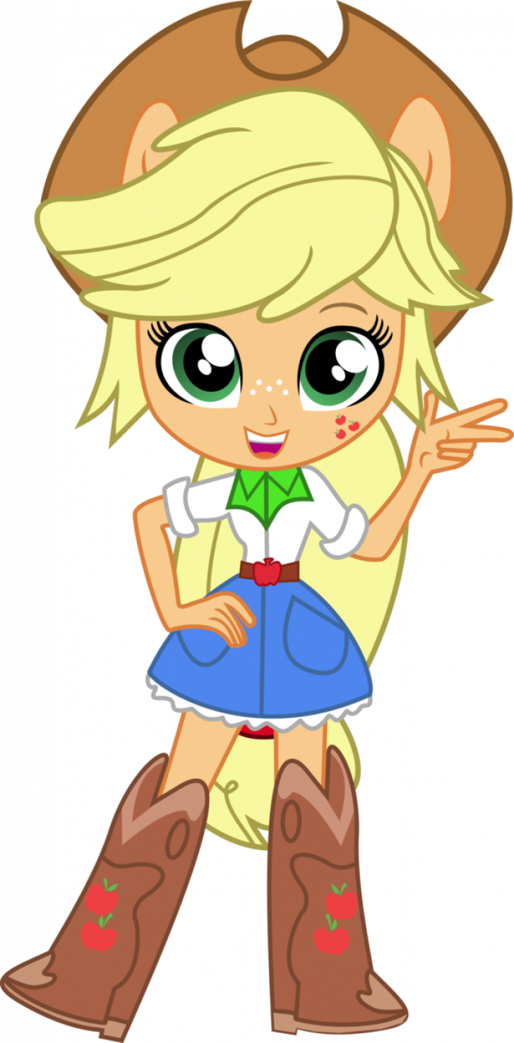 Mlp Eg Minis Applejack (728x1477), Png Download