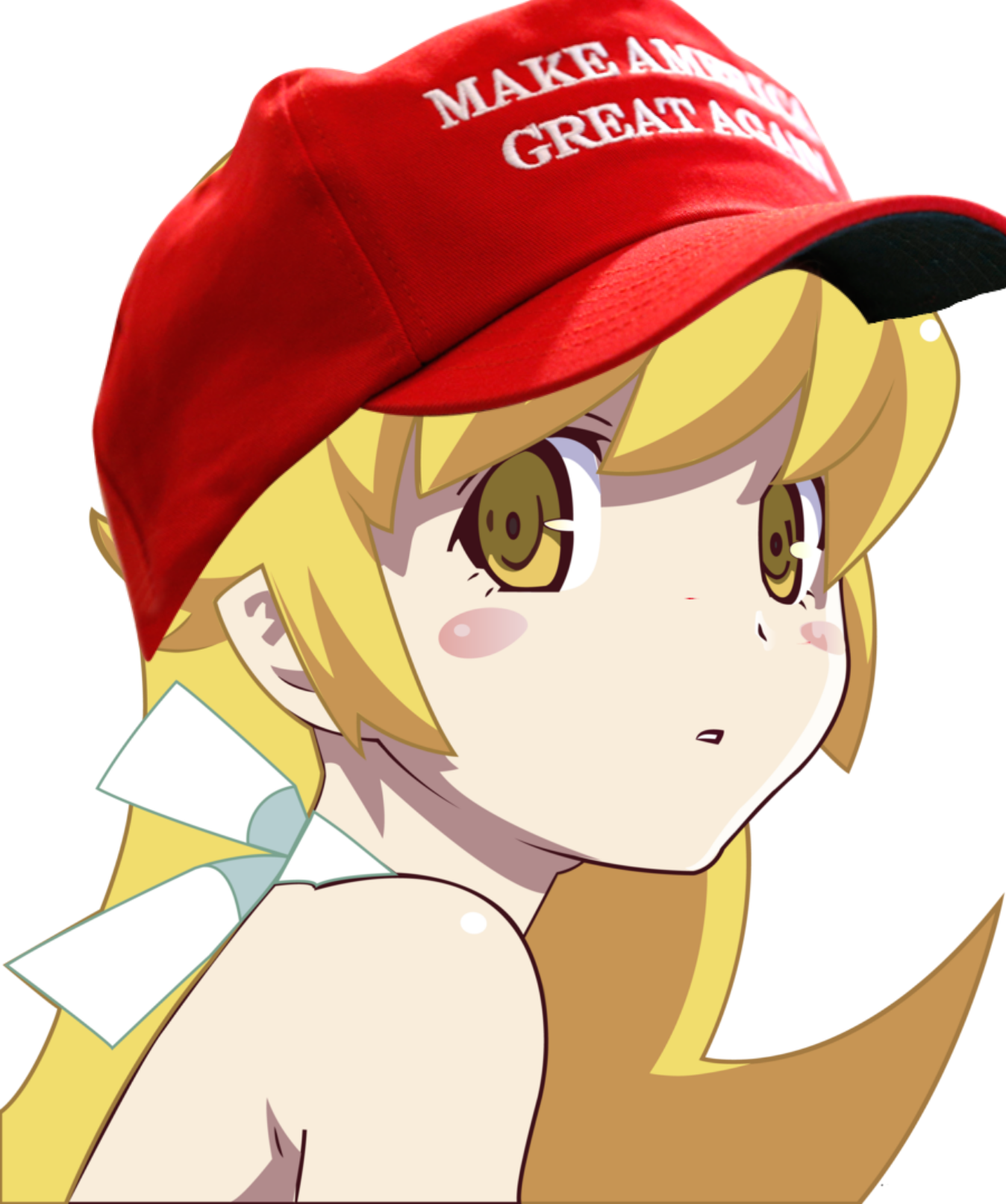 Post - Maga Hat Anime Girl (1348x1614), Png Download