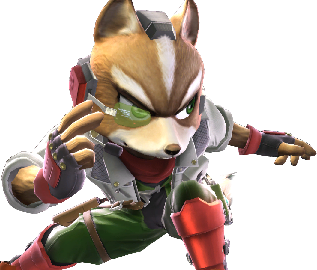 Sticker Starfox Fox Mccloud Super Smash Bros Ssb4 Mission - Fox Ssb4 (1200x900), Png Download