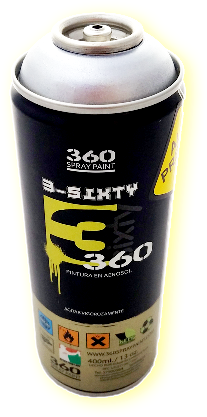 Metallic - 360 Spray Paint (1800x1200), Png Download