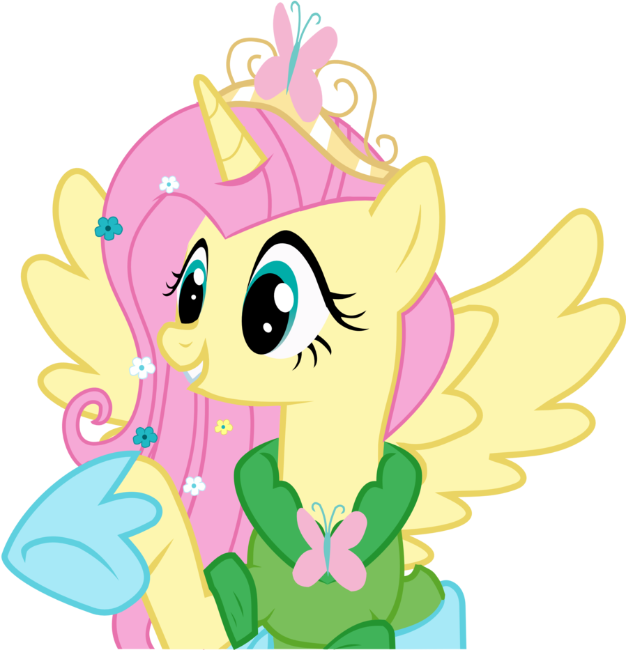 My Little Pony Clipart Fluttershy - My Little Pony Princess Fluttershy (1024x932), Png Download