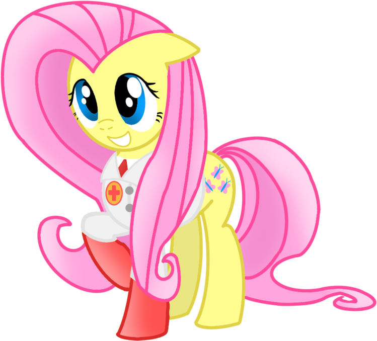 Fluttershy Medic - Cartoon (1280x960), Png Download
