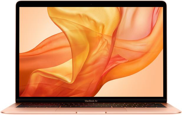 13 Inch Macbook Air - Gold Macbook Air 2019 (600x800), Png Download