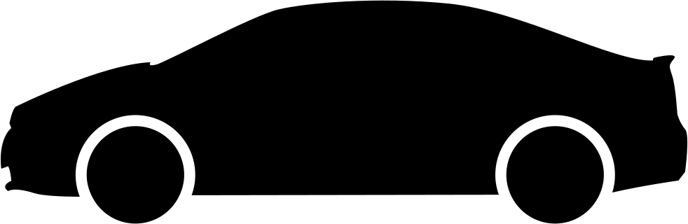 Personal Car Side View Silhouette Comments - Circle (982x320), Png Download