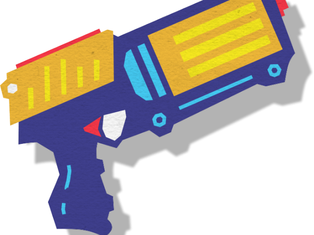 Bullet Clipart Nerf Bullet - Nerf Gun Clipart Png (640x480), Png Download