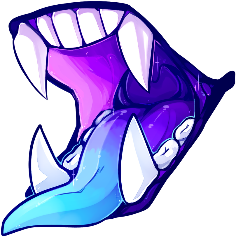 Monster Teeth Stickers (894x894), Png Download