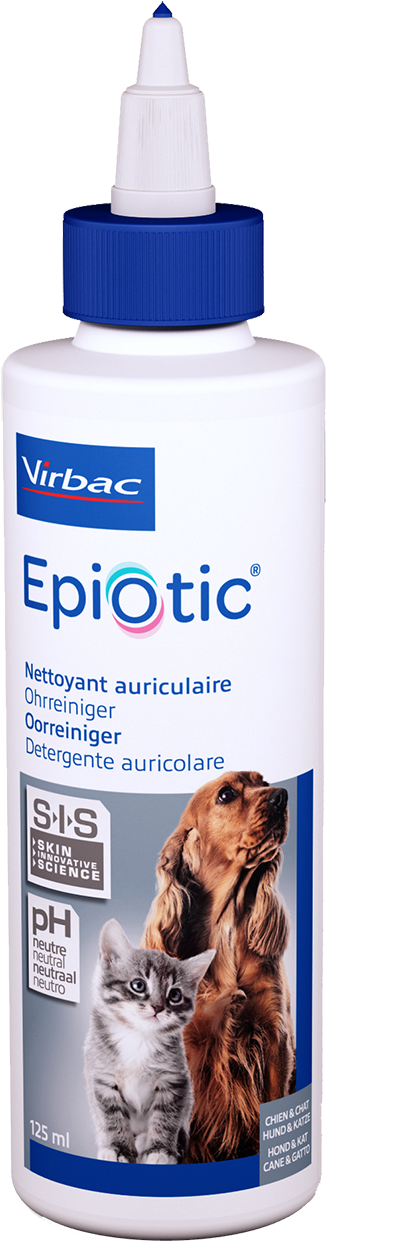 Epiotic Ear Cleaner For Cats And Dogs - Virbac (600x1440), Png Download