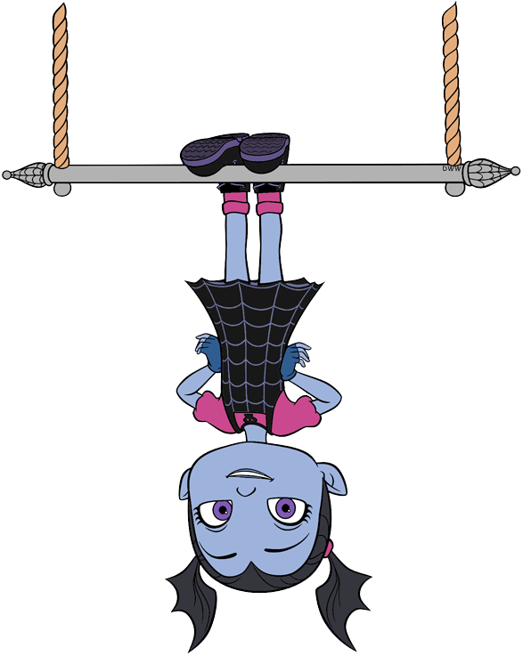 Vampirina Hanging Upside-down - Transparent Background Vampirina Png (587x737), Png Download