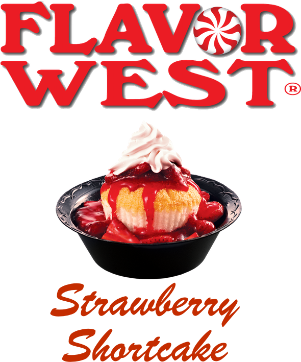 Strawberry Shortcake Concentrate By Flavor West - Bánh (600x720), Png Download