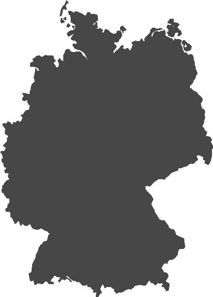 In 2015 Alone, More Than One Million Asylum Seekers - Germany Map Icon Png (581x600), Png Download