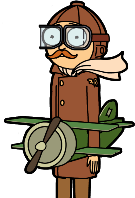 Ace Pilot Morty - Cartoon (467x687), Png Download